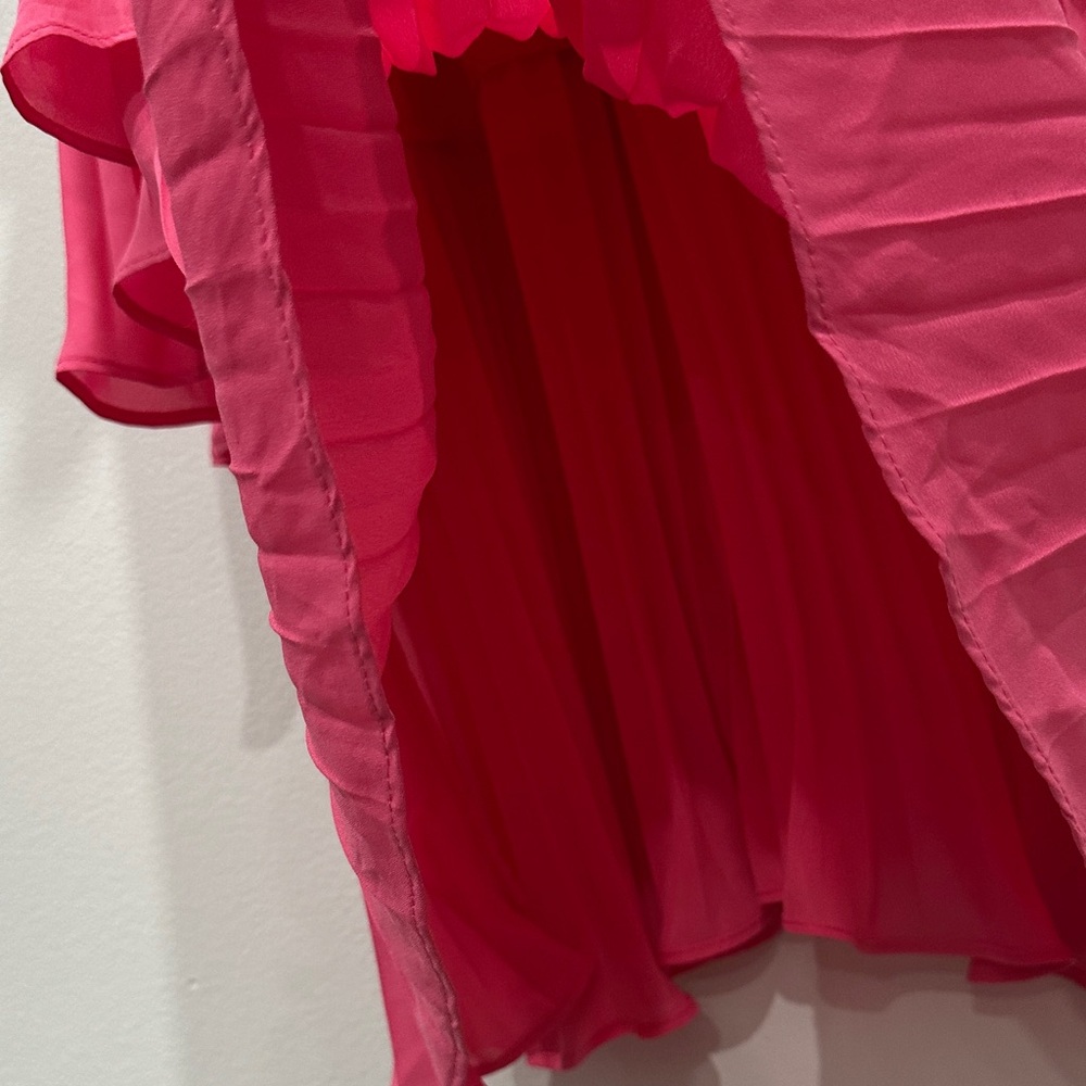 NWT! Lulu's Strapless Pink Tiered Dress - Picture 7 of 15